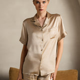 Kozey x Silky© Satin Silk Pajamas Short Pjs Set